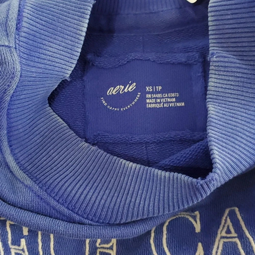 AERIE Oversized Crew Sweatshirt, Size XS - Picture 10 of 12